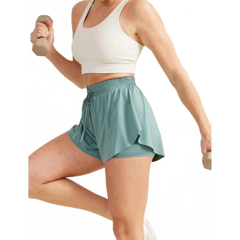 NEW WHITEROOM+CACTUS smooth moves athletic shorts in sage